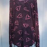 PINK - Victoria's Secret  candy cane long sleeve shirt Size large Christmas Soft​​​ Photo 0