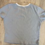 Brandy Melville blue strawberry fields ashlyn cropped tee Photo 1