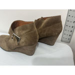 Lucky Brand Womans  Sumarah 10 B (40) Brown Suede Buckle Wedge Bootie Photo 3