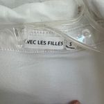 Anthropologie Avec Les Filles  White Denim Romper Size Small  Photo 7