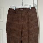 Urban Outfitters Women's Glen Plaid Trousers Flare size 6 Academia Brown Black Photo 1