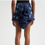 Oríré Bubi Denim Ruffle Mini Skirt Unique 6 Sustainable Nigerian African Blue Photo 1