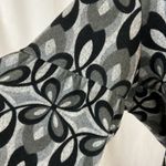 Funky People Black and Gray Floral Elastic Waist Puff Sleeve Top Size XL Photo 8