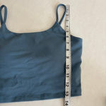 Halara NWT Basic padded workout cropped tank top Blue sailing day Medium Photo 5