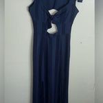 Reformation Reformed by  Fauna Midnight Blue Cutout boho Maxi Dress size small Photo 0
