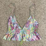 Parade Underwear Parade Luxe Satin Tie-Black Flutter Crop Bralette Photo 3