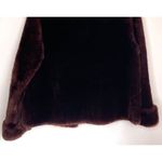 Vintage 40s 50s Mouton Fur Coat Jacket Dark Brown Photo 6
