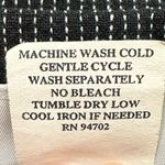 Hot Cotton Linen Blend Black White Striped Button Down Tunic Shirt, Size XL Photo 11