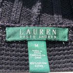 Lauren Ralph Lauren cotton Black knit sweater V Neck M Size M Photo 4