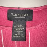 Dress Barn - pink and white stripe color block knit Y2K M Photo 3