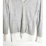 Rag and Bone  Alyssa Merino Wool Cardigan Gray Size Medium Lightweight Button Chic Photo 9
