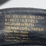 Kenneth Cole Reaction  Sienna Lug Black Loafers Shoes With Chain Size 9 Photo 5