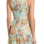 Aidan by Aidan Mattox Halter Neck Tiered Maxi 0 Pastel Dress Green Photo 2