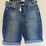 Banana Republic Banana‎ Republic Factory Medium Wash 10" Roll Cuff Denim Jean Shorts 30 NEW NWT Photo 0