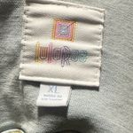 LuLaRoe  Light Wash Blue Denim Jacket with embroidered Eagle on sleeve sz XL Photo 3