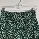 SheIn  Green Dreamara Ditsy Floral Print Drawstring Ruffle Hem Skirt Sz 4 NWT Photo 2