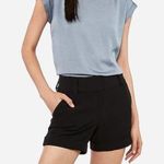 Grass Collection Black Stretch Classic Chino Khaki Cuffed Stretchy Shorts 7 M Photo 0