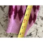 Cotton On  Knit Cardigan Fluffy Optical Splice Berry Sz Small Checkered Photo 7