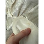 Victoria's Secret Vintage  Gold Label White Satin Jacquard Bridal Tassel Robe M/L Photo 6