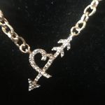 Steve Madden  Heart & Arrow Pave Crystals necklace Photo 1