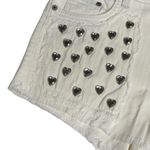 LF new ❤︎︎ Carmar ❤︎︎ Cut Off Fray Denim Shorts ❤︎︎ Crystal Hearts ❤︎︎ White 26 Photo 4