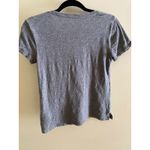 Madewell  Gray V Neck Pocket Tee Short Sleeve Cotton T Shirt Women's XS Photo 4