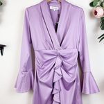 Elliatt NWT Kona Ruffled Mini Dress in Lilac Purple Size Small Photo 2