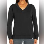 Orvis  Women's V-Neck Dropped Shoulders Sweatshirt Black Size Large Photo 0