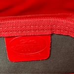 Longchamp  VTG Red Leather Double Strap Shoulder Tote Shopper Bag - READ Photo 12