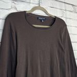 Jones New York Brown Long Sleeve Cotton Shirt Women’s S Classic Minimalist Fall Photo 2
