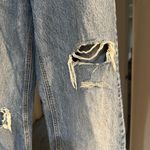 ZARA  Blue Distressed Boyfriend Jeans Photo 5
