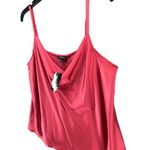 Torrid Cami Top Womens L Holly Berry Red Satin Cowl Neck Party Casual Glam NEW Photo 3