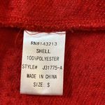 Miss Love  boutique bomber jacket Red teddy bear front pockets size small. Photo 8