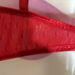 Vintage Bright Red Semi Sheer Mesh Underwire Unlined Bra No Brand Size undefined Photo 11