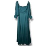Lulus  NWT Feel The Romance Emerald Green Off-the-Shoulder Princess Maxi Dress Photo 2