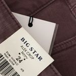 Big star NWT  Women's 24x25 Alex Cropped Skinny Jeans in Altair- Pink/Plum Mauve Photo 7