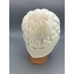 Minnesota Twins MLB New Era Womens Ivory Cable Knit Beanie Pom Cap Black Photo 2