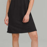 Lululemon Womens Classic Fit Cotton Blend Scoop Active Athleisure Dress Black Photo 0