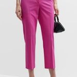 Theory Treeca Good Wool Cropped Pants, Carnation/Pink, Size 8 New w/Tag Photo 0