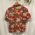 Jones New York Adorable 90’s-Y2K rose peach floral short sleeve linen blend breezy blouse Photo 5