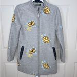 Whimsy Floral Embroidered bohemian coat by monte milano
Size small Yellow Photo 1