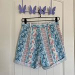 Romwe NWOT‎ |  women’s patterned cuffed shorts — small (size 4) Photo 3