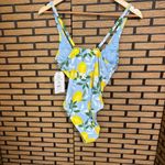 Time & Tru Blue Lemon One Piece‎ Size Medium Photo 1