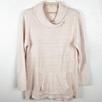 Soft Surroundings Pink Cozy Long Sleeves Fluffy Lounge Top, Size Medium Photo 0