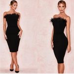 House Of CB  Bianca Feather Dress Photo 12
