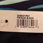 Trina Turk ππ Pistache Blazer ~ Blue WIllow Ottoman Ceramic Print 6 NWT Photo 14