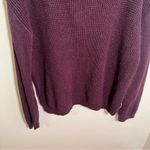 Calvin Klein Jeans  Scoop Neck Sweater Purple Metallic L Photo 2