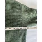 Pistola  Olga Distressed Olive Green Crewneck Waffle Knit Sweater Size X-Small XS Photo 10