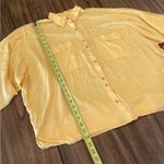 Urban Outfitters  Kenny Button-Down long sleeve oversized baggy yellow Shirt S Photo 7