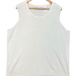 Liz Claiborne  Woman 2X Sleeveless‎ Knit Top Blouse Ivory Plus Size Photo 0